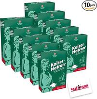 "Kaiser Natron" milteliai 10 x 250 g Grynas natrio vandenilio karbonatas virtuvei ir buičiai, milteliai, be glitimo, veganiški, be laktozės + Zama4Zingo kortelė
