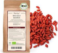 "Kamelur" 1 kg džiovintų ekologiškų goji uogų be priedų - saulėje džiovintos sertifikuotų ekologiškų kultūrų goji uogos, be cukraus ir sieros, kaip užkandis arba gardus grūdų priedas