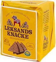 "Leksands" trikampio formos traškios duonos riekelės, rudos (tamsios) spalvos, 5 vnt., 5 x 200 g (geltonos spalvos)