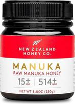 "New Zealand Honey Co. Manuka medus MGO 514+ / UMF 15+, aktyvus ir žalias, pagamintas Naujojoje Zelandijoje, sertifikuotas metilglioksalio kiekis, 250 g