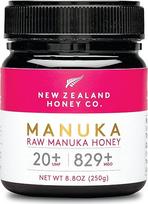 "New Zealand Honey Co. Manuka medus MGO 829+ / UMF 20+, aktyvus ir žalias, pagamintas Naujojoje Zelandijoje, sertifikuotas metilglioksalio kiekis, 250 g