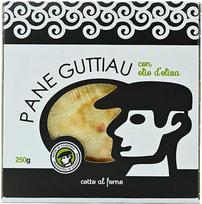 "Pane Guttiau" alyvuogių aliejaus tradicinė plona traški plokščia duona iš Sardinijos, 250 g. Guttiau
