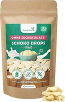 "Simply Keto" mažesnio angliavandenių kiekio* šokolado lašeliai be cukraus (200 g) - baltojo šokolado lašeliai užkandžiams ar kepiniams - saldinti eritritoliu vietoj cukraus - idealiai tinka mažo angliavandenių kiekio ir ketogeniniams produktams