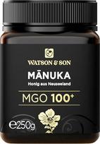 "Watson & Son" manukos medus MGO 100+ 250g aukščiausios kokybės iš Naujosios Zelandijos