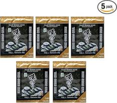 "Yaki Sushi Nori" auksiniai skrudinti jūros dumbliai (5 x 25 g / 5 x 10 lapų), 5 vnt.