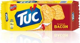 12 x "Tuc Bacon" sūrūs sausainiai Krekeriai Sūdyta tešla Kumpelis 100 g
