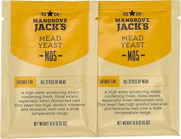 2 x Medaus vyno mielės - 10g/17L - "Mangrove Jack's" - sausojo midaus mielės - "Metwein" | Vyno mielės | Baltojo ir raudonojo vyno mielės