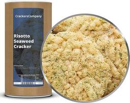 3 x 200 g Ryžių krekeriai Risotto Jūros dumbliai su dumblių lapais Jūros dumblių užkandis Vegetariškas veganiškas Be laktozės Be glitimo