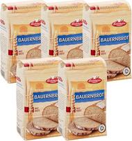 BIELMEIER KÜCHENMEISTER duonos kepimo mišinys, "Farmer's Bread", 5 x 500 g, duonos kepimo mišiniai, skirti duonos kepimo mašinai ir orkaitei, lengva kepti duoną su kepimo mišiniu