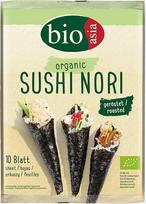 Bioasia Bio Nori lapai - skrudinti ekologiški jūros dumbliai suši gamybai - 1 x 25g