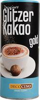 DECOCINO Glitter Cocoa Gold (100 g) Aukštos kokybės kakavos milteliai su blizgučiais - skirti tortams, pyragams, kavai, kapučino, šokoladiniams saldainiams ir kt. puošti
