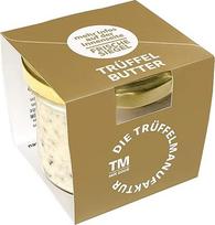 Die Trüffelmanufaktur - delikatesinis triufelių sviestas su 15 % tikrų šviežių juodųjų triufelių, delikatesas gurmanams, baltųjų triufelių sviestas 95 g stiklinėje