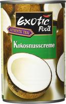 Egzotiško maisto kokosų kremas, riebalų kiekis: Apie 22%, 400 ml (1 x 400 ml pakuotė)