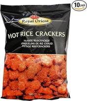 Karštieji ryžių krekeriai "Royal Orient" Aštrūs ryžių krekeriai 10 x 150 g