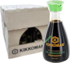 KIKKOMAN - sojų padažo dozatorius mažiau sūrus - daugkartinė pakuotė (6 x 150 ml)