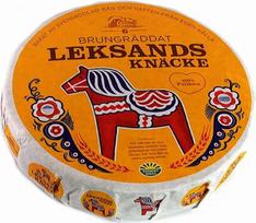 Leksands knäckebröd brungräddat Apvali traški duona, ruda (4 vnt.)