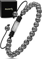 MagnetRX® Hematito magnetinė apyrankė - Magnetinės apyrankės su karoliukais (Classic 6 mm Bead)