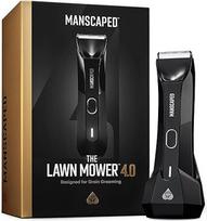 MANSCAPED® elektrinis trimeris intymioms vietoms, The Lawn Mower® 4.0, keičiamų keraminių ašmenų modulis, vandeniui atsparus drėgnas/sausas plaukų kirptuvas, su įkrovimo stotele, skustuvas vyrų priežiūrai