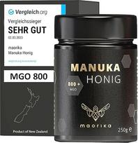 maorika - Manuka medus 800 MGO + 250 g stikle (nepermatomas, be plastiko) - laboratoriškai patikrintas, sertifikuotas iš Naujosios Zelandijos