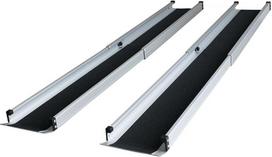 Neįgaliųjų vežimėlių rampa Aliuminio rampa Neįgaliųjų vežimėlių aliuminio rampa Sulankstoma teleskopinė aliuminio rampa 183 cm