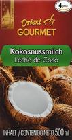ORIENT Gourmet Coconut Milk - kreminis pienas su tipišku kokosų skoniu - autentiškas tailandietiškos virtuvės patiekalas - 4 x 500 ml