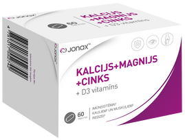 JONAX KALCIS + MAGNIS + CINKAS tabletės, 60 vnt.