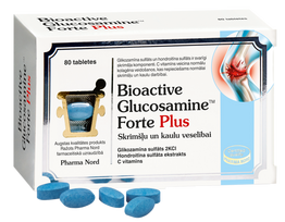 BIOACTIVE Bioactive Glucosamine Forte Plus tabletės, 80 vnt.