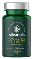 SILVANOLS Vitamin D3 4000 IU kapsulės, 120 vnt.