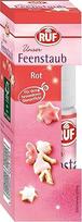RUF "Fairy Dust Red", raudoni dekoratyviniai blizgučiai, valgomieji, blizgučių purškiklis, skirtas raudonam blizgučiui ant sausainių, saldainių ir pyragų, 10 g buteliukas