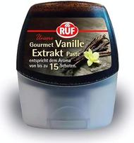 RUF Gourmet Vanilės ekstraktas, tikra Tahiti vanilė, vanilės pasta kremams, tešlai, kavos patiekalams ir kokteiliams gardinti, 1 x 77 g