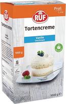 RUF Vanilinis kremas tortui su puria konsistencija, tik su pienu, skirtas tortams ir keksiukams gaminti, universalus, biri pakuotė, 1 x 1000 g