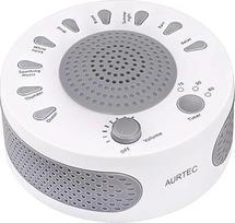 Schlaf White Noise Machine, 9 Beruhigende natürliche Sounds Therapie für Baby, Schlaflosigkeit, Schlafstörungen, Senioren.Ruhe leicht mit Timer-Optionen, USB oder Batteriebetrieben-Weiß