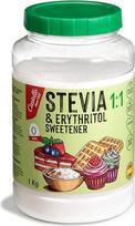 Stevija + eritritolis 1:1 saldiklis | 1g = 1g cukraus | 100% natūralus cukraus pakaitalas - 0 kalorijų - 0 glikemijos indeksas - Keto ir Paleo - 0 grynųjų angliavandenių - Be GMO - Castello nuo 1907 m. - 1 kg