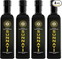 Sunnati® Egipto juodųjų kmynų aliejus nefiltruotas, šalto spaudimo, 100% grynas 4 x 250 ml (1000 ml)