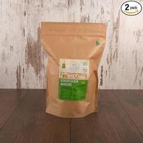 süssundclever.de® Ekologiški skrudinti kokosų drožlės 1,0 kg (2 x 500 g) Kokosų dribsniai be plastiko ir ekologiškai tvariai supakuoti