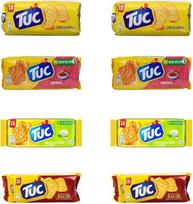 Testpaket TUC Salzgebäck Cracker Classico Paprika, grietinė ir svogūnai su šonine Kekse gesalzen Snack 8x 100g