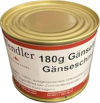 Žąsų taukai / žąsų taukai be prieskonių ir priedų skardinėje (180 g)
