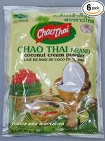 [6 x 60 g] "Chao Thai" kokosų pieno milteliai Kokosų grietinėlės milteliai