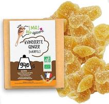 [MA] bio épicerie | Ekologiški cukruoti imbiero kubeliai | 940 g | Sertifikuoti ekologiški produktai | Aukštos kokybės cukruoti vaisiai | Be konservantų