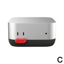 Aušinimo pagrindo laikiklis Apple Mac Mini M4 Maitinimo mygtuko spausdinimas Mielas laikiklis 3D M4 Priekinis Creat E2H8 black-1 set