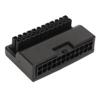 ATX 24 kontaktų kištukas iki 24 kontaktų moteriškas 90 laipsnių maitinimo adapteris Plug and Play ATX 24 kontaktų dešiniojo kampo maitinimas