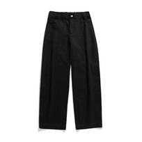Japanese Style Men's Vintage Cotton Trousers Casual Spring Autumn Pants Solid Slightly Loose Long Pants M juoda