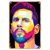 Futbolo metaliniai skardiniai ženklai Retro sporto sienų dekoravimo lentelė Vintažinis meno plakatas, paveikslas vyrų urvo namų kavinei sodo klubo barui 20x30cm