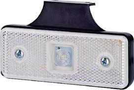 Gabaritinis žibintas LED, 0,4/0,7 W, stačiakampė, 12/24 V, balta, 112x45x17 mm, 1 LED, gopart