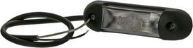 Žymėjimo lemputė LED, 0,8/1,7 W, stačiakampė, 12-24 V, raudona/balta, 110x30x28 mm, 4 LED, Kramp