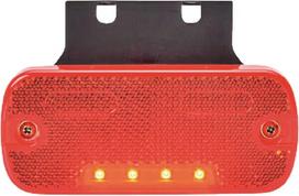 Gabaritinis žibintas LED, stačiakampė, 12-24 V, 105,4x45x11,8 mm, Kramp