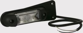 Žymėjimo lemputė LED, 1/2,2 W, stačiakampė, 12-24 V, balta/oranžinė/raudona, 139x35x35 mm, 6 LED, Kramp