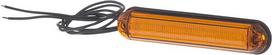 Žymėjimo lemputė LED, 0,7/1,5 W, stačiakampė, 12-24 V, oranžinė, 133,8x26,8x14,4 mm, 6 LED, Kramp