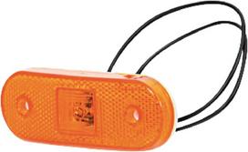 Gabaritinis žibintas LED, stačiakampė, 12-24 V, 113,5x40x26,5 mm, Kramp