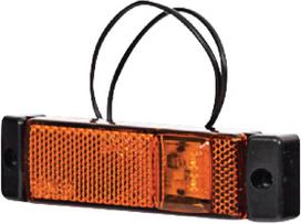 Gabaritinis žibintas LED, stačiakampė, 12-24 V, 130x32x20,5 mm, Kramp